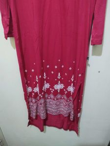 Avaasa Hot Pink Fuschia hi low Kurta