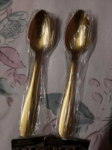 Premium Designer Golden Spoons Set