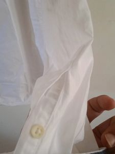 White Manderine Collar Shirt