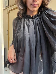 Sheer Black Blouse