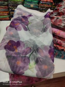 Digital Print Organza Fabric 70₹ Per Miter