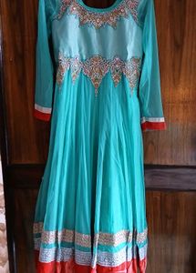 Ethic Gown With Dupatta