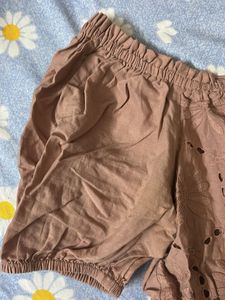 Off-Shoulder Eyelet Top