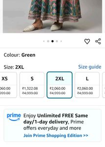 W Elegant Green Printed Maxi Dress