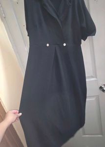 Women stylish Black Solid Dress