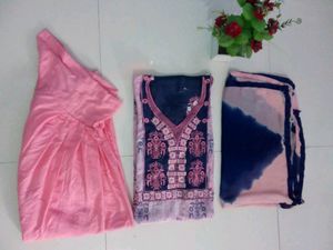 Cotton Suit Salwar Dupatta Set