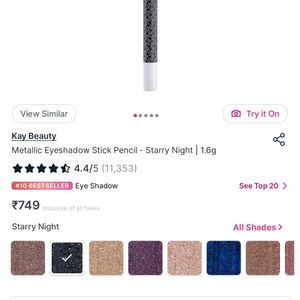 Kay Beauty Metal Show Eyeshadow/ Kajal Stick