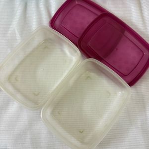 set of 2 boxes purple