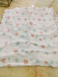 Baby Muslin Swaddle Blanket 2 Pcs Never Used