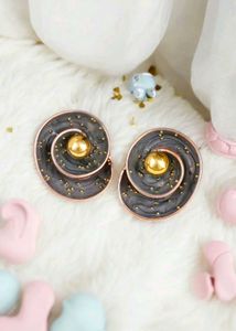 Unique Spiral Statement Earrings