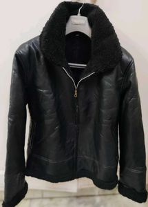 Black Faux Leather Jacket