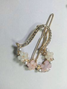 5 pcs Stone Butterfly claw with Korean Style Clip