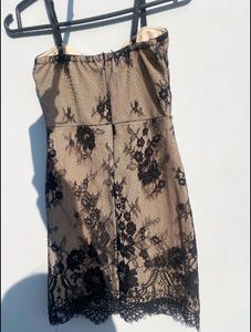Unused Nude Colour Lacey Bodycon Dress