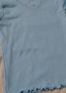 Fit Top Full Sleeves, Sky Blue