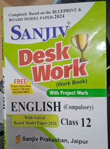 Class 12th(XII) sanjiv English Desk Work 2024