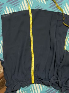Elegant Navy Blue Blouse -34