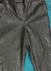 Slim Fit Leather Pants