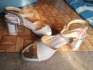 Sparkly Gold Heels