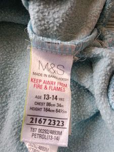 Marks &amp; Spencer Women&#39;s Sky Blue Sweatshirt