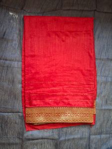 Maroon Saree Stone Wark And Golden Border