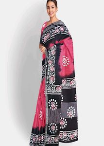 Elegant Batik Print Saree