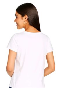 &#34;Women’s White Printed T-Shirt | Tom &amp; Jerry Desig