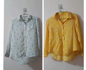 Combo Of Yellow And White Shirt