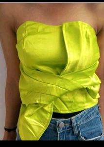 Lime Green Bandeau Top