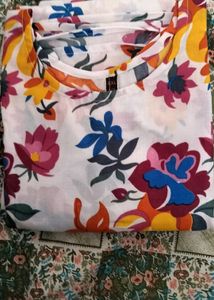 Floral Print Kurta Set