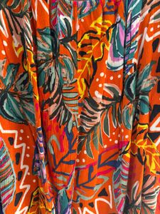 Tropical Plus Size Print Top
