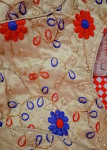 Perfect Embroided Golden Blouse