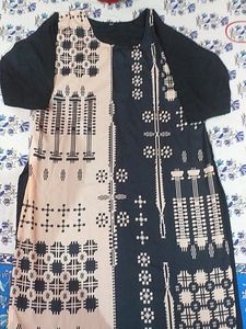 Silk Black Kurti.