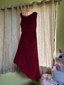 Mango Red Asymmetric Dress