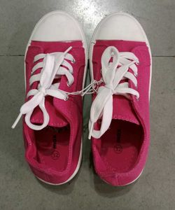 Pink Canvas Shoes
