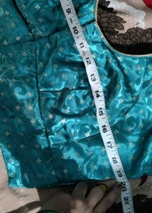 Green Brocade Readymade Blouse
