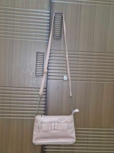Cute Sling Bag In Peach Colour With Good Space