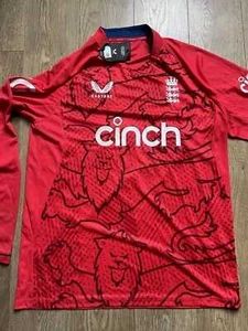 England Cricket Jersey - Red, Long Sleeve