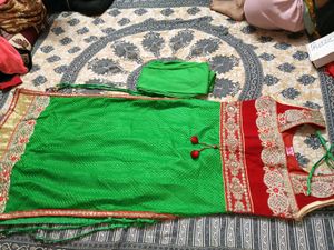Red &amp; Green kurta set