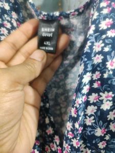Floral Printed Aline Dress By Shein..