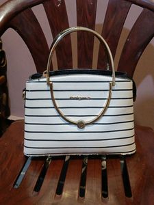 Enigma Striped Handbag 👜