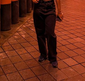 Wide Leg Denim Jeans