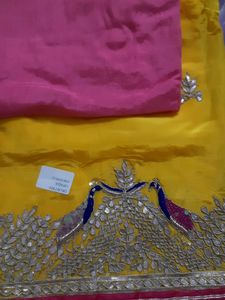 Karwachauth Special Pure Upada Suit With Handwork
