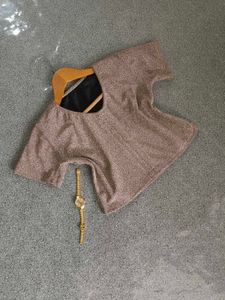 Shimmering Crop Tops