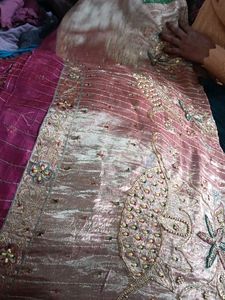 Ethnic Pink &amp; Gold saree