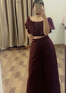 Off Shoulder Party Wear Co-ord Set 🔥price Drop