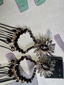 Black And White Earrings