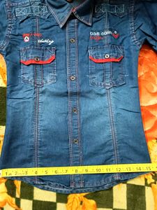 Denim Shirt For Boys Aged 6 To 9 Years