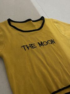 Cute Yellow &#39;The Moon&#39; Tee