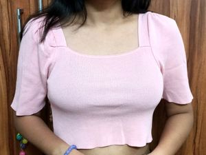 Pink Crop Top