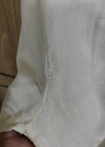 Zara Off White Embellished Top